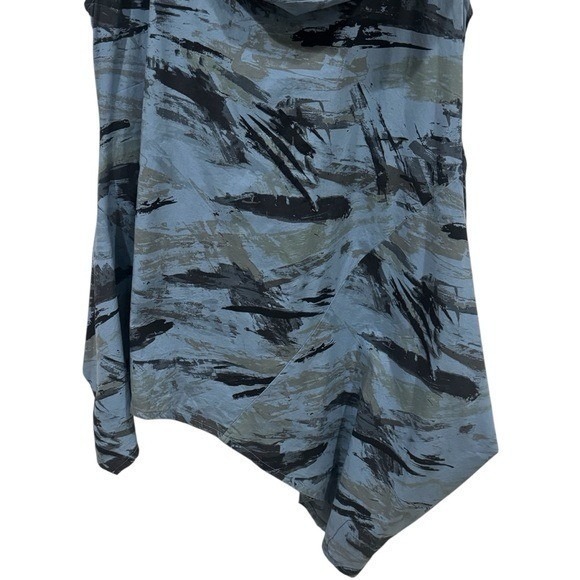 NEW Bryn Walker Noa Tunic in Blue and Black Brushed Watercolor Women's Size M - Picture 4 of 12